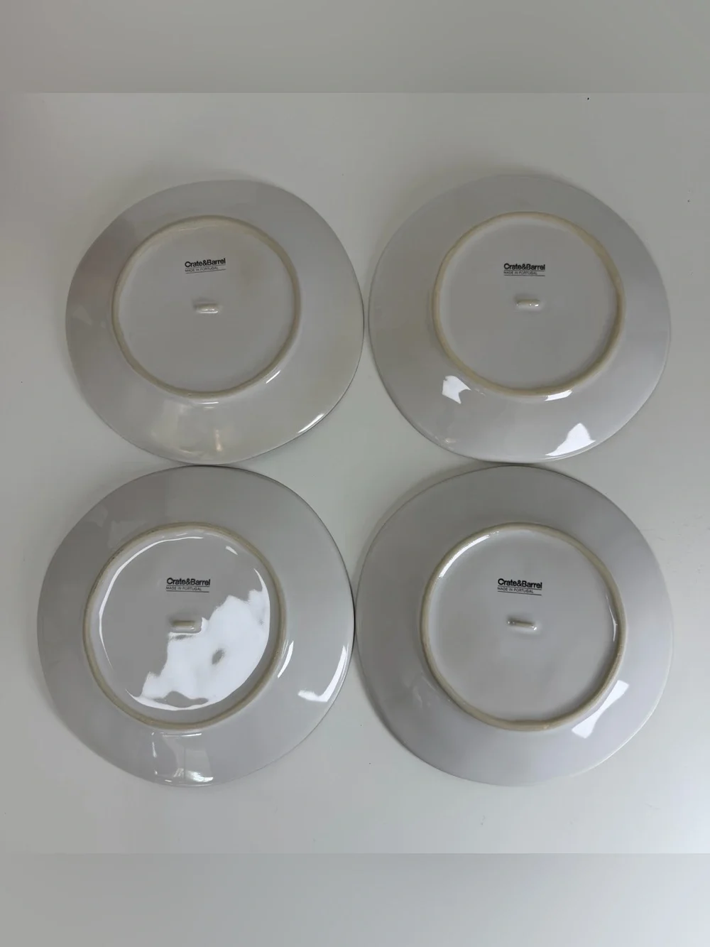 Set of 4 Crate‎ and Barrel “Marin - Winter Birds” Salad Plates 8 1/4”